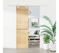 vidaXL Porte coulissante et kit de quincaillerie 70x210 cm pin massif