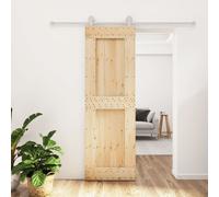 vidaXL Porte coulissante et kit de quincaillerie 70x210 cm pin massif
