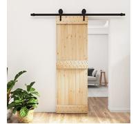 vidaXL Porte coulissante et kit de quincaillerie 70x210 cm pin massif, porte intérieure, porte de grange intérieure 3203230