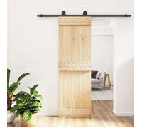 vidaXL Porte coulissante et kit de quincaillerie 70x210 cm pin massif, porte intérieure, porte de grange intérieure 3203064