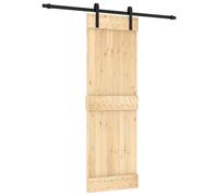 vidaXL Porte coulissante et kit de quincaillerie 70x210 cm pin massif, porte intérieure, porte de grange intérieure, porte de grange