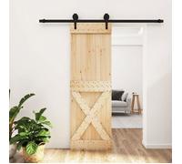 vidaXL Porte coulissante et kit de quincaillerie 70x210 cm pin massif, porte intérieure, porte de grange intérieure 3203242