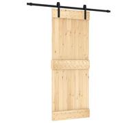 vidaXL Porte coulissante et kit de quincaillerie 80x210 cm pin massif, porte intérieure, porte de grange intérieure, porte de grange