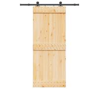 vidaXL Porte coulissante et kit de quincaillerie 85x210 cm pin massif