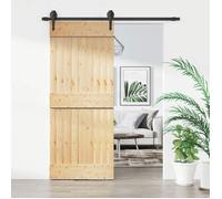 Schuifdeur met beslag 85x210 cm massief grenenhout3203201