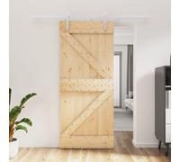 Schuifdeur met beslag 90x210 cm massief grenenhout3203024