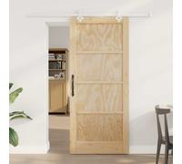 vidaXL Porte coulissante Naturel et Blanc 86 x 198,5 cm