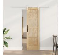 vidaXL Porte coulissante ORKDAL Naturel et Blanc 61 x 198,5 cm