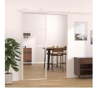 vidaXL Porte coulissante intérieure 151656 Verre ESG et aluminium 76x205 cm Blanc