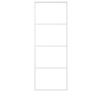 vidaXL Porte coulissante Verre ESG dépoli et Aluminium 76x205 cm Blanc