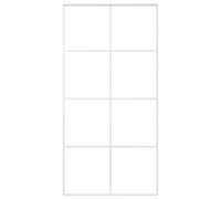 vidaXL Porte coulissante Verre ESG et aluminium 102,5x205 cm Blanc