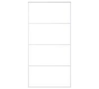 vidaXL Porte coulissante Verre ESG et aluminium 102,5x205 cm Blanc