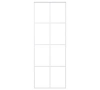 vidaXL Porte coulissante Verre ESG et aluminium 76x205 cm Blanc