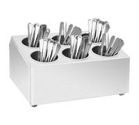 Vidaxl Porte-Couverts 6 Grilles Carré Acier Inoxydable