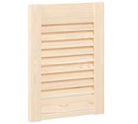 vidaXL Porte d'armoire à persiennes 39,5x29,5 cm bois de pin massif, porte de meuble, porte de garde-robe, panneau à persiennes en bois