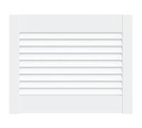 vidaXL Porte d'Armoire à Persiennes, Porte de Placard à Chaussures, Panneau de Radiateur, Décoration d'Intérieur, Blanc Bois de Pin Massif