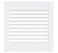 vidaXL Porte de placard à persiennes 39,5x39,4 cm - Bois de pin massif blanc 151142