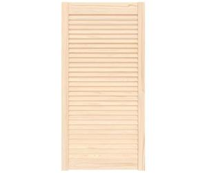 vidaXL Porte d'Armoire à Persiennes, Porte de Placard à Chaussures, Panneau de Radiateur, Décoration d'Intérieur, Bois de Pin Massif