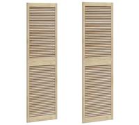 vidaXL Porte de Cabinet avec Porte 2 pcs Naturel 140.5 x 2.1 x 49.5 cm, Rangement de Chambre, Armoire en Bois Moderne, Style épuré, Meuble d'entrée Solide, kit DIY pour Les pièces