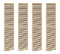 vidaXL Porte de Cabinet avec porte 4 pcs Naturel 201 x 2,1 x 49,5 cm, Armoire rectangulaire moderne pour chambre, solution de rangement stylée avec finition en pin, design épuré pour salon