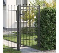 vidaXL Porte de Clôture HORST 100 x 175 cm métal Noir Verrouillable