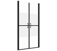 vidaXL Porte de Douche Ecran de Douche Accessoire de Salle de Bain Pario de Douche Cabine de Douche Maison Intérieur ESG Demi-dépoli (73-76) x190 cm