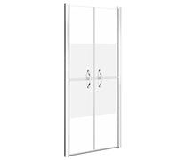vidaXL Porte de douche ESG demi-dépoli 76x190 cm
