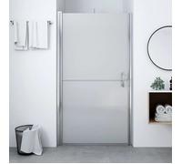 vidaXL Porte de douche 146659 Verre trempé dépoli 91x195 cm