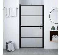 vidaXL Porte de Douche Paroi de Douche Cabine de Douche Cloison de Salle de Bain Maison Intérieur Verre Trempé Dépoli 81x195 146661