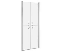 vidaXL Porte de cabine de douche ESG dépoli pour intérieur 91x190 cm
