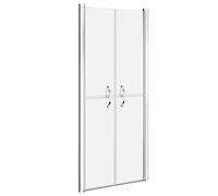 vidaXL Porte de Douche Porte de Cabine de Douche Accessoire de Salle de Bain Paroi de Douche Maison Intérieur ESG Dépoli 91x190 cm