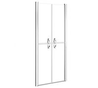vidaXL Porte de Douche Porte de Cabine de Douche Accessoire de Salle de Bain Paroi de Douche Maison Intérieur ESG Transparent 101x190 cm