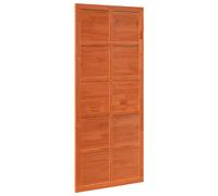 Vidaxl Porte De Grange Marron 80 X 210 Cm Bois Massif En Pin
