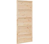 vidaXL Porte de grange Nature 100 x 208 cm Pin massif
