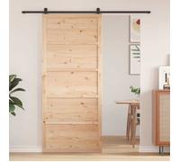 vidaXL Porte de grange Naturel 100 x 2,5 x 208 cm Bois de pin massif 42047135