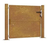 vidaXL Portail de jardin 105x105 cm acier corten avec serrure