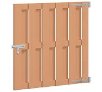 Vidaxl Porte De Jardin 100 X 100 Cm Wpc Et Aluminium Marron