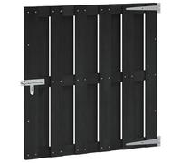 vidaXL Porte de Jardin 100 x 100 cm WPC et Aluminium Noir,