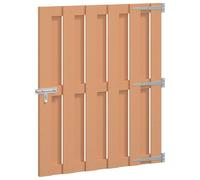 vidaXL Porte de Jardin 100 x 112 cm WPC et Aluminium Marron,