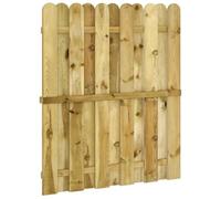 vidaXL Porte de Jardin 100 x 125 cm Bois de pin massif Vert