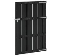 vidaXL Porte de Jardin 100 x 150 cm WPC et Aluminium Noir,