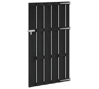 vidaXL Porte de Jardin 100 x 180 cm WPC et Aluminium Noir,