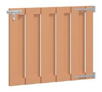 Vidaxl Porte De Jardin 100 X 80 Cm Wpc Et Aluminium Marron