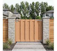 vidaXL Porte de Jardin 100 x 80 cm WPC et Aluminium Marron 42039048