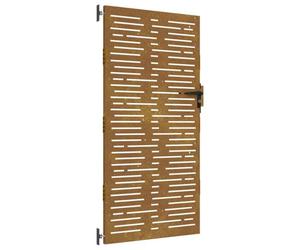 vidaXL Porte de Jardin 85 x 200 cm Noir Verrouillable