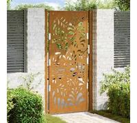 Porte de jardin acier résistant aux intempéries design vagues4100978