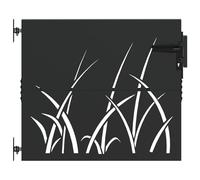 Vidaxl Porte De Jardin Noir 105 X 100 Cm Acier Peint Par Poudre