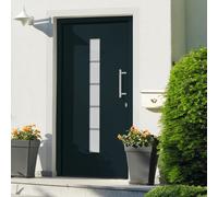 vidaXL Porte d'entrée Aluminium et PVC Anthracite 100x210 cm