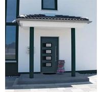 Porte d'entrée Anthracite 100x210 cm Aluminium et PVC 3157069