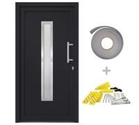 vidaXL Porte d'entrée Anthracite 108x200 cm